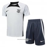 Tuta da Track Corinthians Manica Corta Grigio - Pantaloncini 24-25
