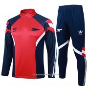 Tuta da Track Felpa Arsenal 2024 Rosso -25 Blu