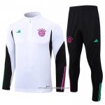 Tuta da Track Felpa Bayern Monaco 23/24 Bambino Bianco