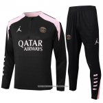 Tuta da Track Felpa Real Madrid 24/25 Bambino Nero