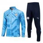 Tuta da Track Giacca Manchester City 22/23 Azzurro