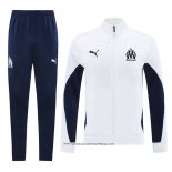 Tuta da Track Giacca Olympique Marsiglia Bianco 24-25