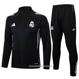 Tuta da Track Giacca Real Madrid Nero 25-26