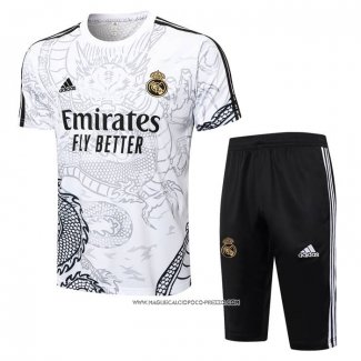 Tuta da Track Real Madrid 2024 Manica Corta Bianco - Pantaloncini Dragon -25
