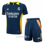 Tuta da Track Real Madrid Manica Corta Blu - Pantaloncini 24-25