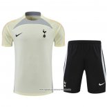 Tuta da Track Tottenham Hotspur 22-23 Manica Corta Beige - Pantaloncini