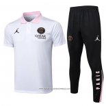 Conjunto Polo Paris Saint-Germain Jordan Bianco 24-25