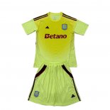 Maglia Aston Villa Portiere 25/26 Bambino Giallo