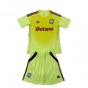 Maglia Aston Villa Portiere 25/26 Bambino Giallo