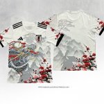 Maglia Giappone Bianco Thailandia Dragon 24-25 Grigio