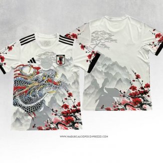 Maglia Giappone Bianco Thailandia Dragon 24-25 Grigio