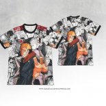Maglia Giappone Nero Thailandia Anime 25-26 Bianco
