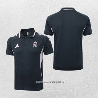 Maglia Polo Real Madrid 25/26 Grigio Rosa