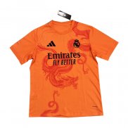 Maglia Real Madrid Dragon 24/25 Arancione Thailandia