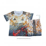Maglia Real Madrid Dragon 25/26 Bambino Arancione