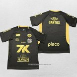 Maglia Santos Special 2025 Nero Oro Thailandia