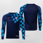 Seconda Maglia Croazia 2022 Manica Lunga