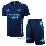 Tuta da Track Arsenal 2024 Manica Corta Blu - Pantaloncini -25