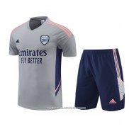 Tuta da Track Arsenal 22-23 Manica Corta Grigio - Pantaloncini