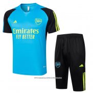 Tuta da Track Arsenal Manica Corta Blu - Pantaloncini 24-25