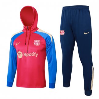 Tuta da Track Felpa Barcellona 24/25 Rosso