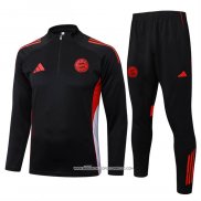 Tuta da Track Felpa Bayern Monaco 25/26 Bambino Nero