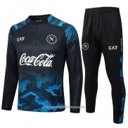 Tuta da Track Felpa Napoli Bambino Nero 24-25