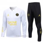 Tuta da Track Felpa Paris Saint-Germain Jordan 23/24 Bianco