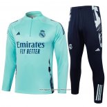 Tuta da Track Felpa Real Madrid Bambino Verde 24-25
