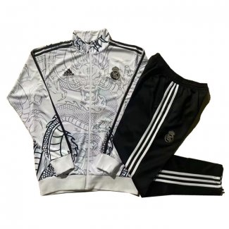 Tuta da Track Giacca Real Madrid Dragon 24/25 Bianco