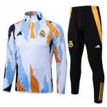 Tuta da Track Giacca Real Madrid Giallo 24-25 Bianco y