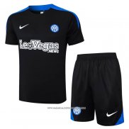 Tuta da Track Inter 24-25 Manica Corta Blu - Pantaloncini