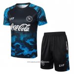 Tuta da Track Napoli 24-25 Manica Corta Blu - Pantaloncini