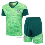Tuta da Track Palmeiras Manica Corta Verde - Pantaloncini 24-25