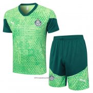 Tuta da Track Palmeiras Manica Corta Verde - Pantaloncini 24-25
