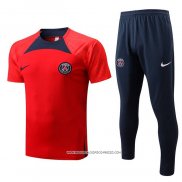 Tuta da Track Paris Saint-Germain 22-23 Manica Corta Rosso