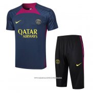 Tuta da Track Paris Saint-Germain 23-24 Manica Corta Blu - Pantaloncini