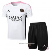 Tuta da Track Paris Saint-Germain Jordan Manica Corta Bianco - Pantaloncini 24-25