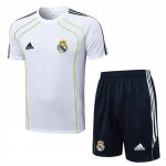 Tuta da Track Real Madrid 25/26 Manica Corta Bianco - Pantaloncini