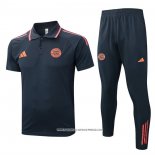 Conjunto Polo Bayern Monaco 25/26 Grigio Arancione