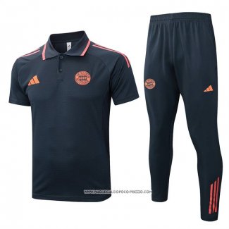 Conjunto Polo Bayern Monaco 25/26 Grigio Arancione