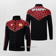 Giacca Manchester United 25/26 Nero Rosso