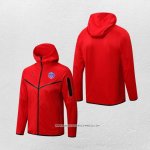 Giacca con Cappuccio Paris Saint-Germain Jordan 22/23 Rosso