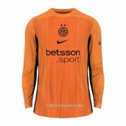 Maglia Inter Portiere 25/26 Manica Lunga Arancione
