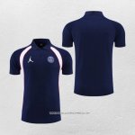 Maglia Polo Paris Saint-Germain Jordan 22/23 Blu Navy