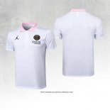 Maglia Polo Paris Saint-Germain Jordan Bianco 24-25
