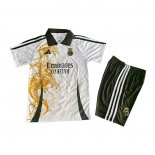 Maglia Real Madrid Dragon 2025-2026 Bambino Bianco