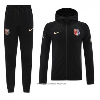 Tuta con Cappuccio Barcellona 2024 Nero -25