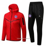 Tuta con Cappuccio Paris Saint-Germain Jordan 22/23 Rosso