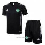 Tuta da Track Al-Ahli Saudi 25/26 Manica Corta Nero - Pantaloncini